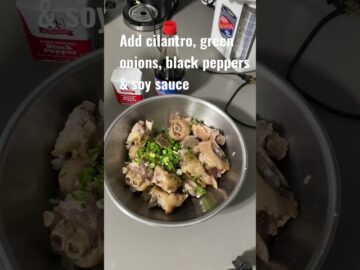 Pig feet delicacy #hmong #shorts #cooking  #pig  #food  #recipe #meat #foodie #organic #neejhmoob