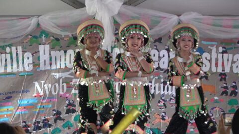 Oroville Hmong New Year 2024  25 Dance Mej nas seev