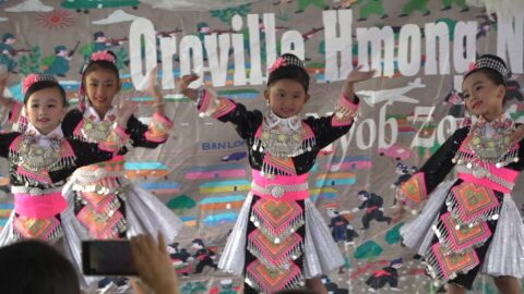 Oroville Hmong New Year 2024  25 dance Ntxhais nkauj nom